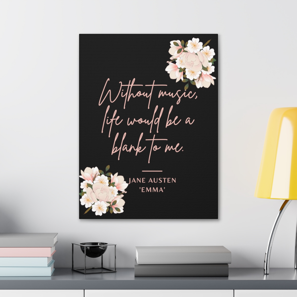 Emma Novel Quote Canvas Gallery Wraps