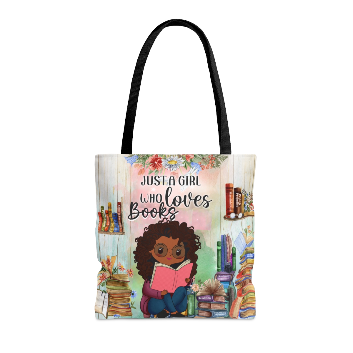 Just A Girl Who Loves Books Tote Bag