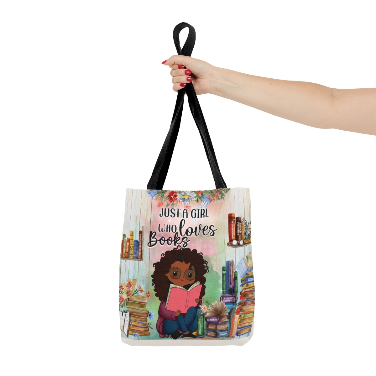 Just A Girl Who Loves Books Tote Bag