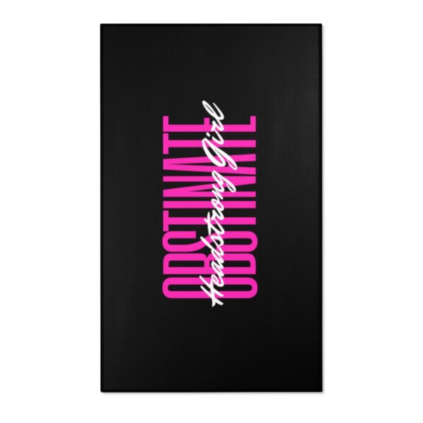Obstinate Headstrong Girl Rug Black