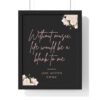 Jane Austen Emma Quote Canvas