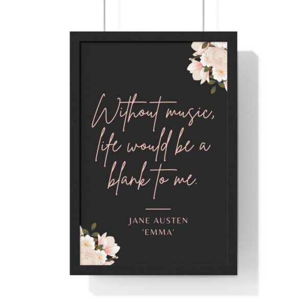 Jane Austen Emma Quote Canvas