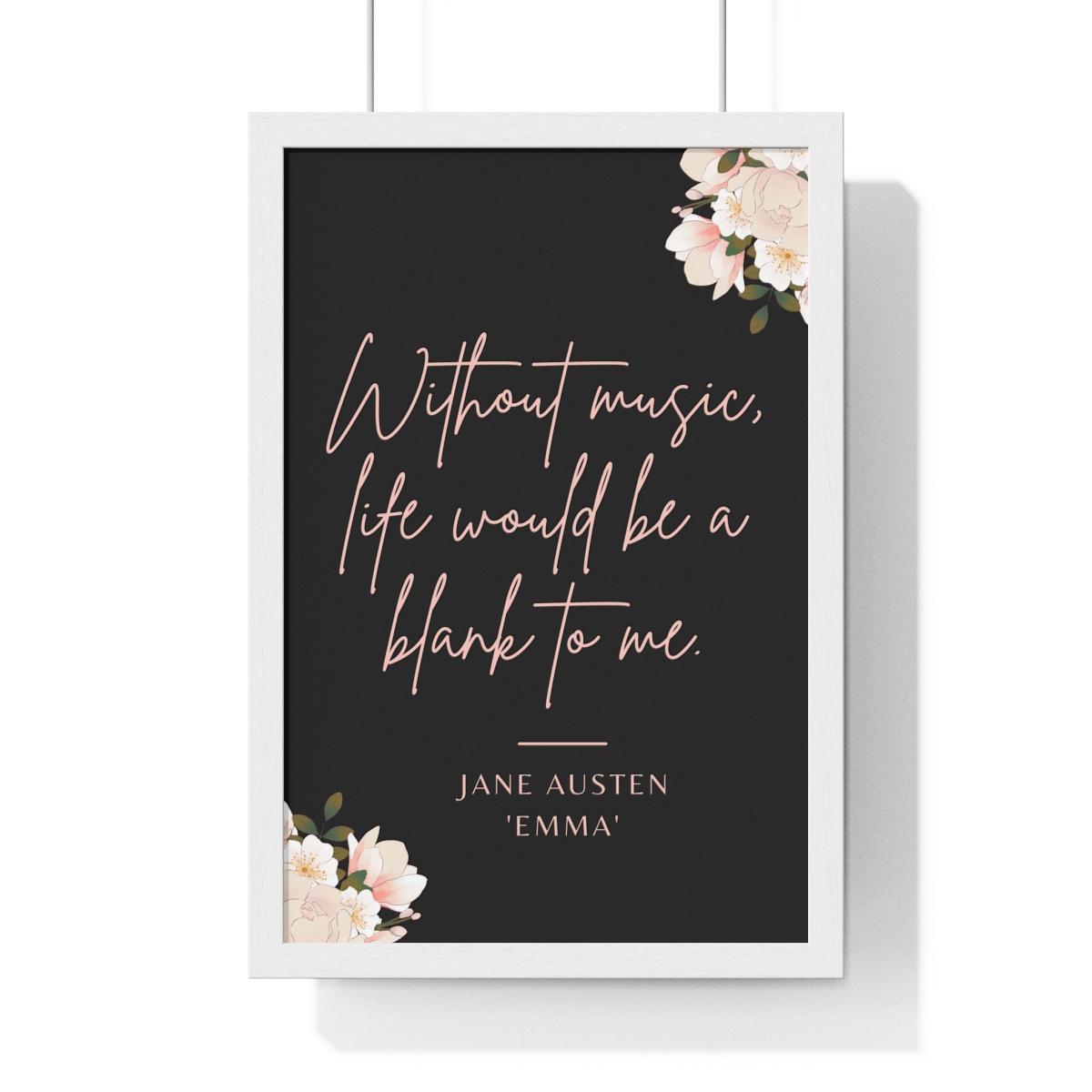 Jane Austen Emma Quote Canvas