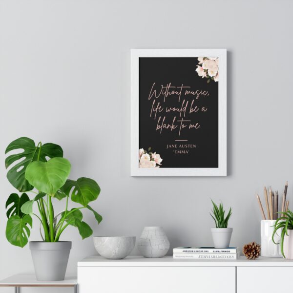 Jane Austen Emma Quote Canvas