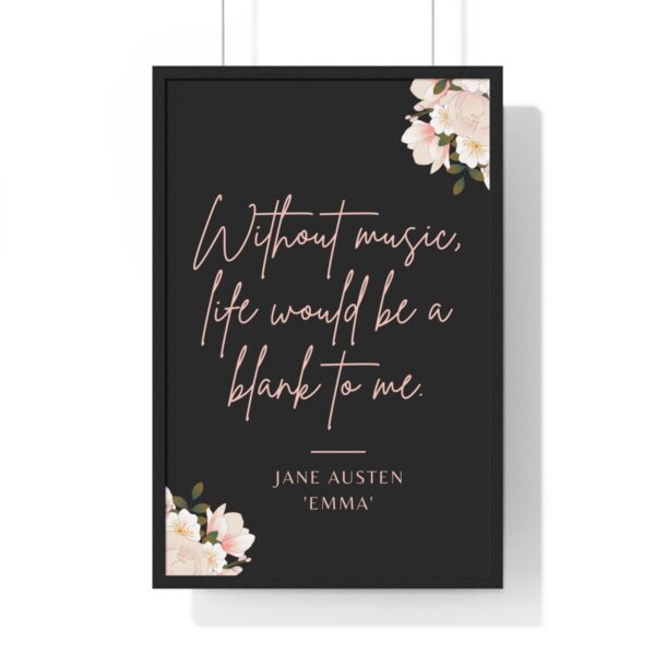 Jane Austen Emma Quote Canvas