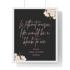 Jane Austen Emma Quote Canvas