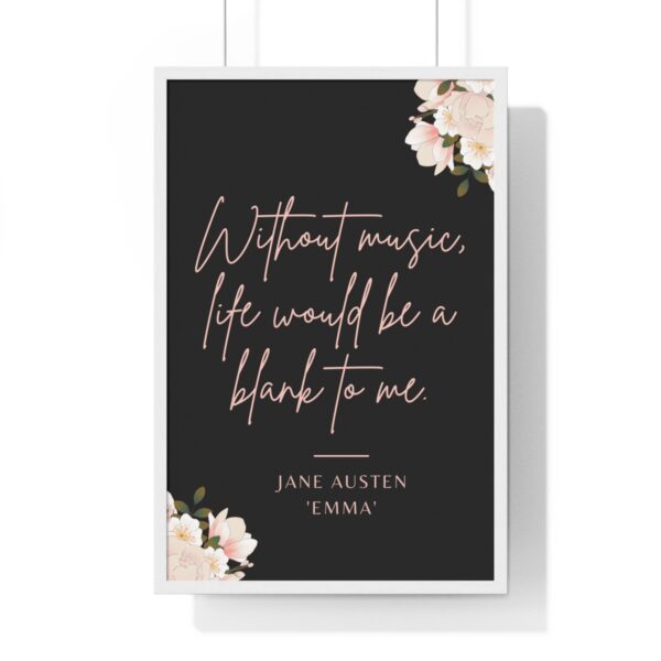 Jane Austen Emma Quote Canvas