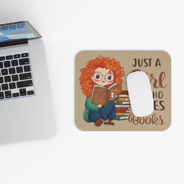 Just A Girl Who Loves Book Mouse Pad