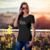 Austen V-Neck Shirt black