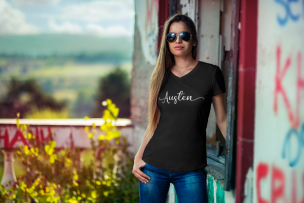 Austen V-Neck Shirt black