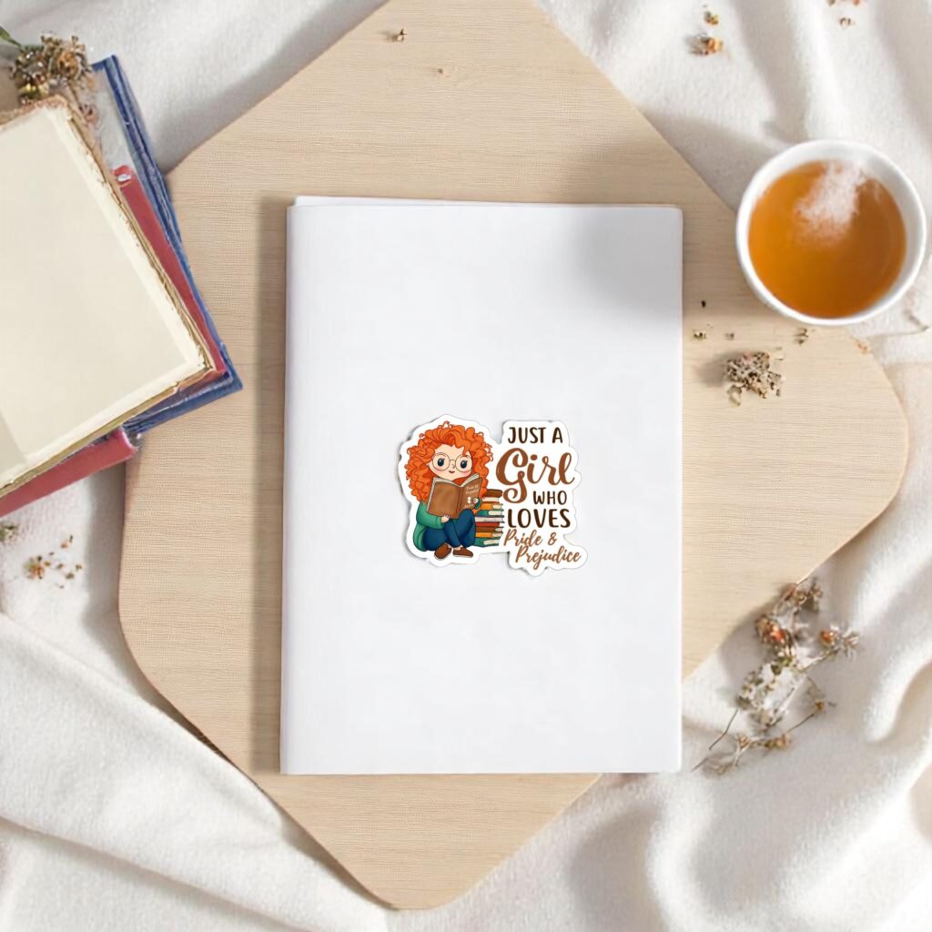 Just A Girl Who Loves Pride  And Prejudice Sticker