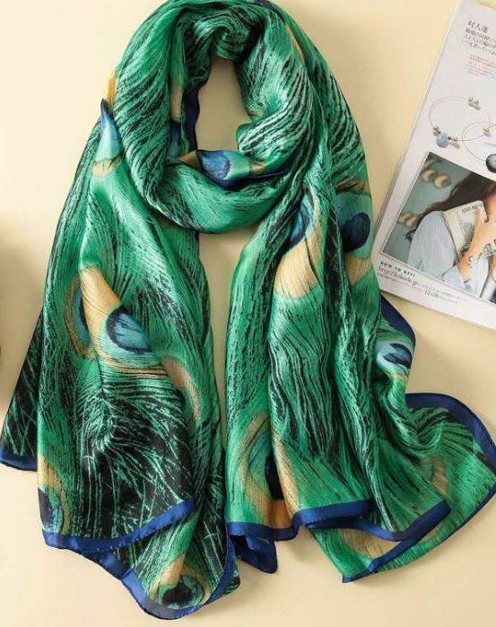 Pride & Prejudice Peacock Scarf - Jane Austen Treasures