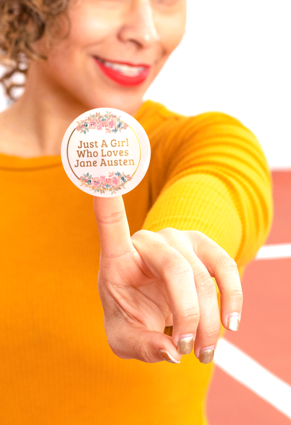 Just A Girl Who Loves Jane Austen Sticker