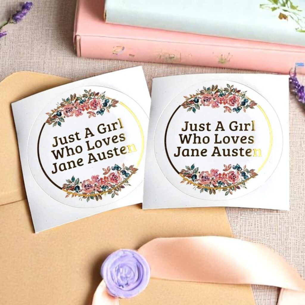 Just A Girl Who Loves Jane Austen Sticker