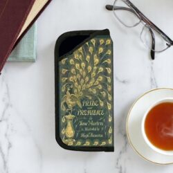Pride and Prejudice Peacock Eye Glass Case