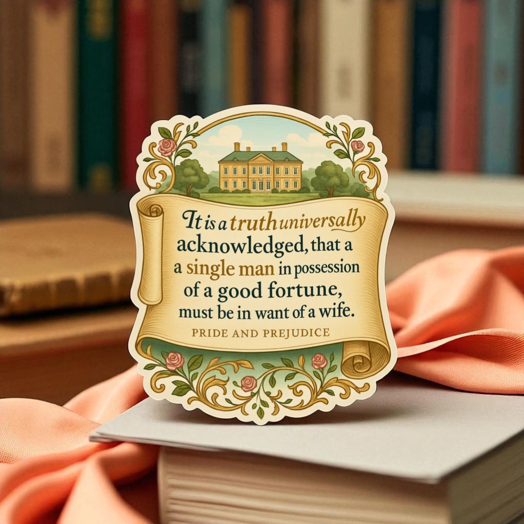 Pride and Prejudice Sticker
