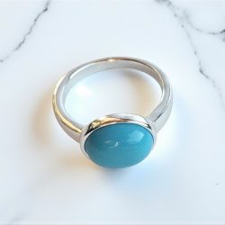 Jane Austen Silver Replica Turquoise - 6.5