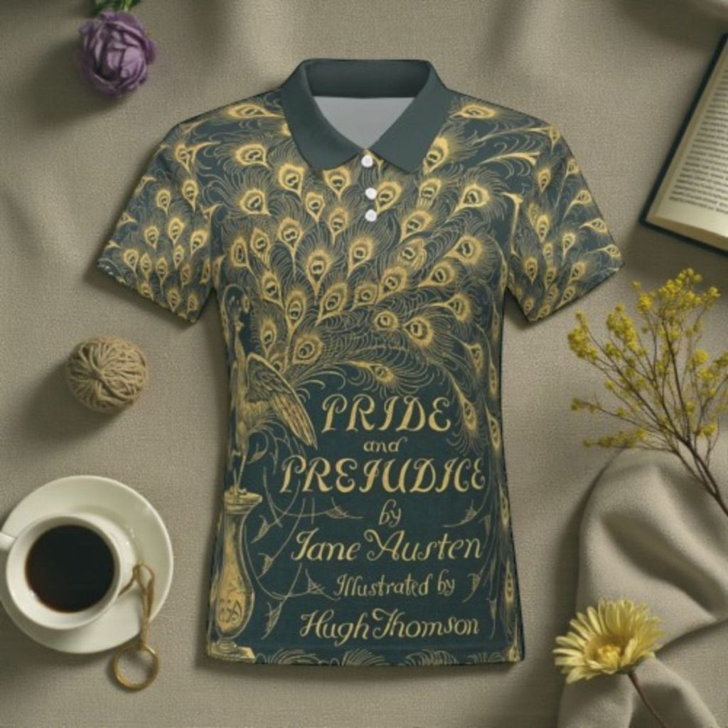 Pride And Prejudice Peacock Polo Shirt
